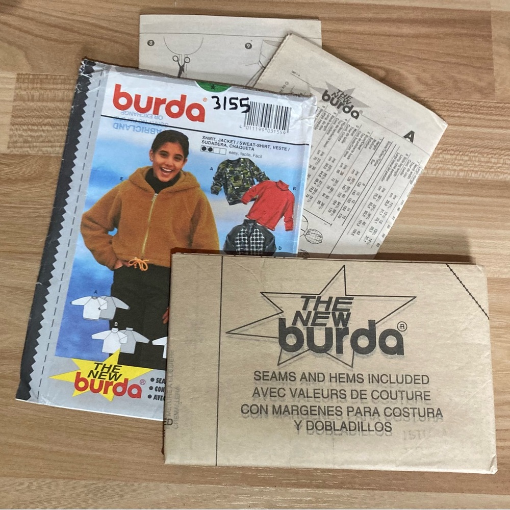 UNCUT Burda 3155 Sweater, vest 1997